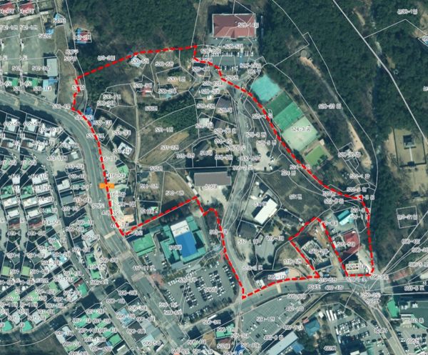 ▲ 신청사 건립을 위해 건축물 해체가 진행 중인 부지 대상지.ⓒ서산시