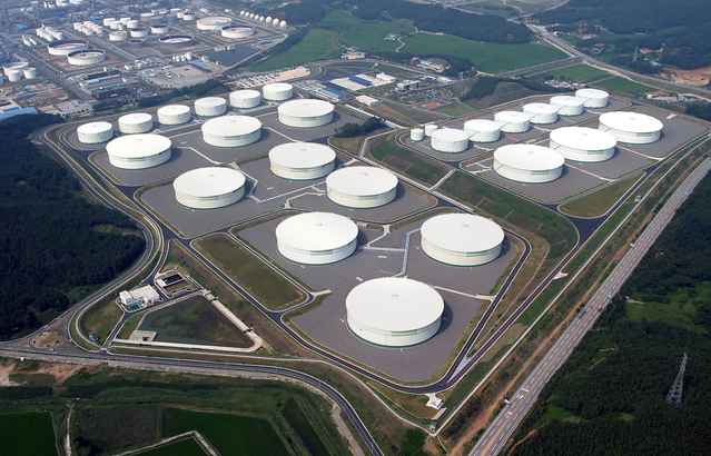 ▲ 한국석유공사 서산비축기지. (사진=석유공사) ⓒ전성무 기자