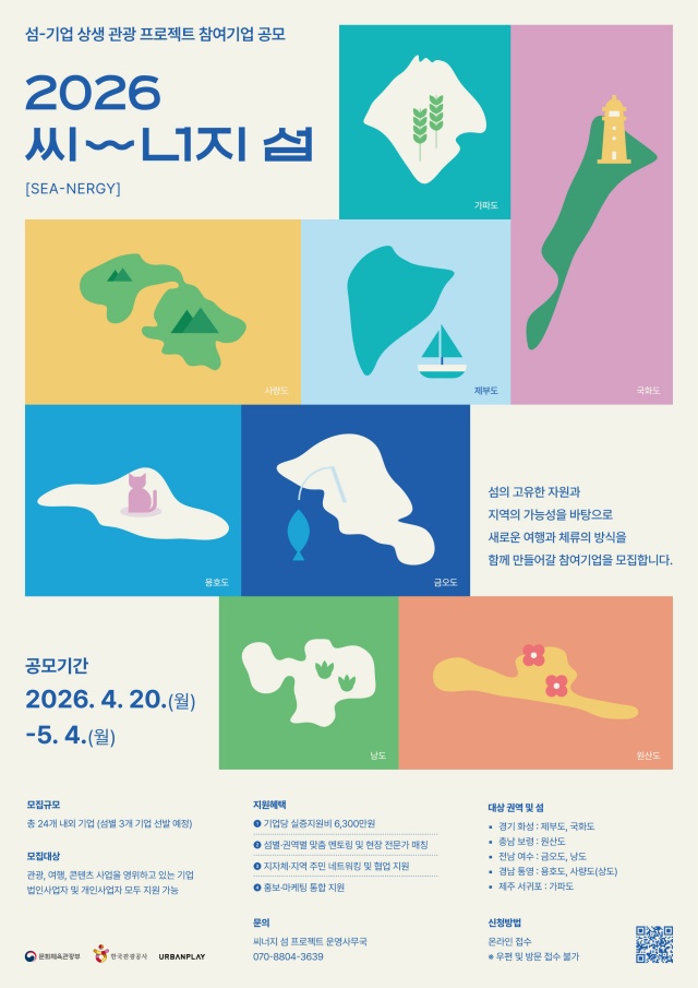 ▲ 섬-기업 상생 관광 프로젝트 참여기업 공모 포스터ⓒ화성시 제공