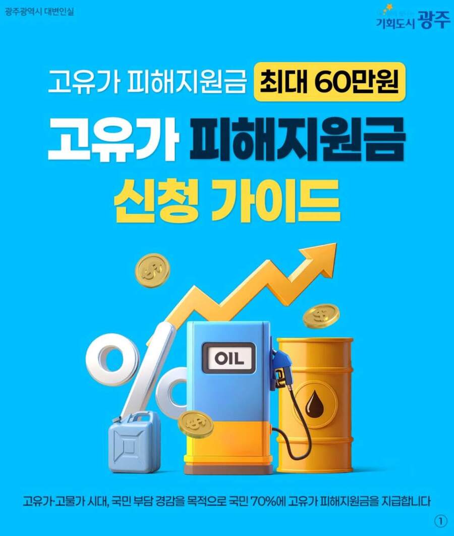 ▲ 고유가피해지원금_포스터ⓒ광주광역시 제공