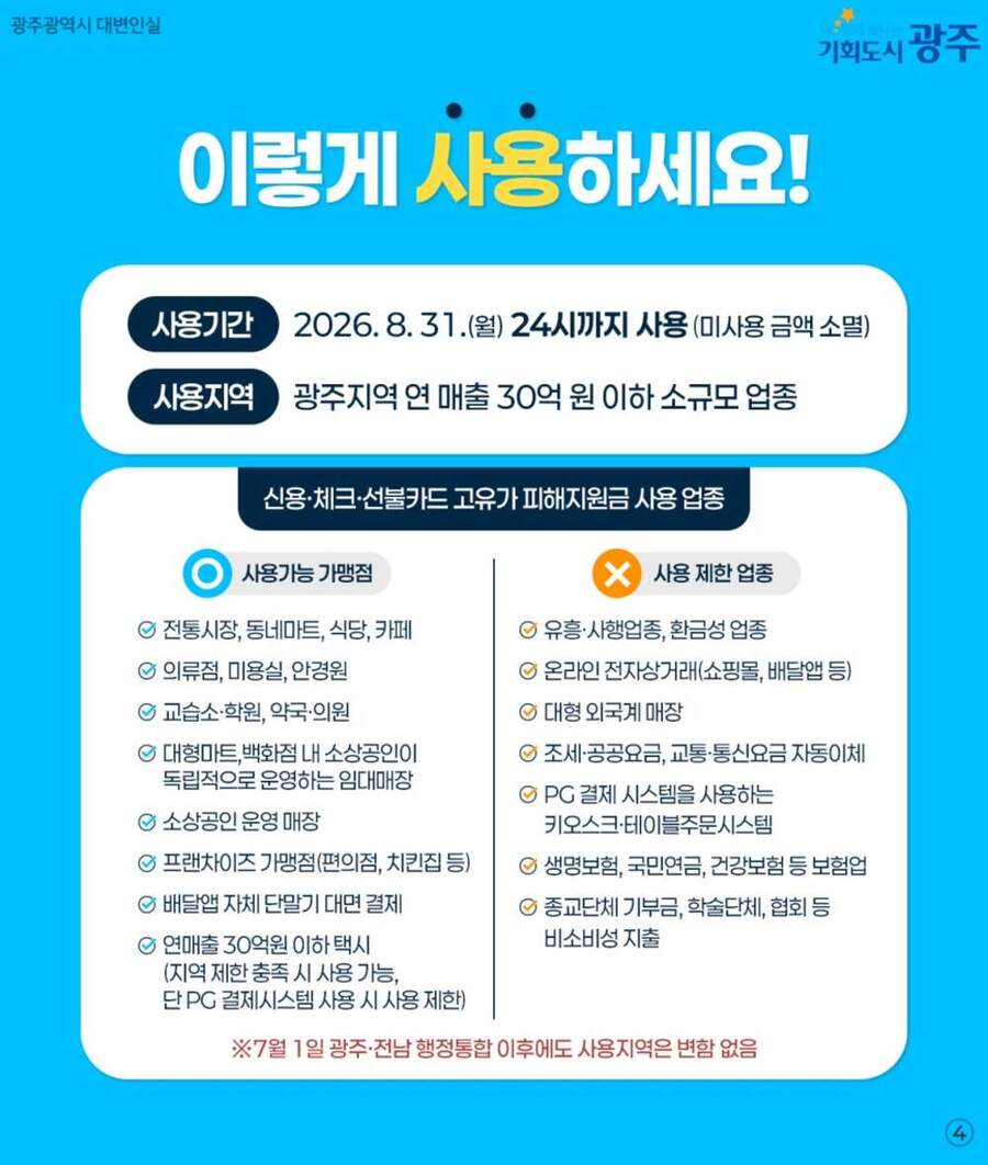 ▲ 고유가피해지원금_포스터ⓒ광주광역시 제공