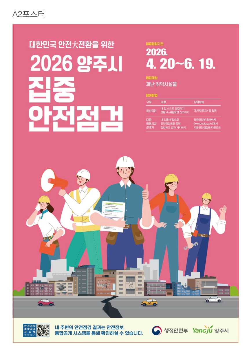 ▲ 양주시가 시민생활과 밀접한 어린이집, 물류창고 등 93개 시설을 대상으로 안전 점검을 실시한다 ⓒ양주시 제공