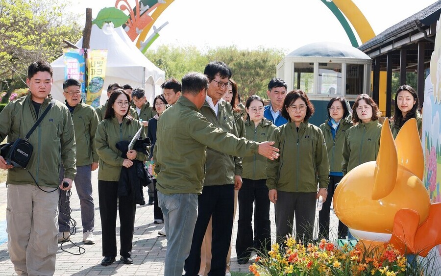 ▲ 제28회 함평나비대축제 현장점검 모습ⓒ함평군 제공
