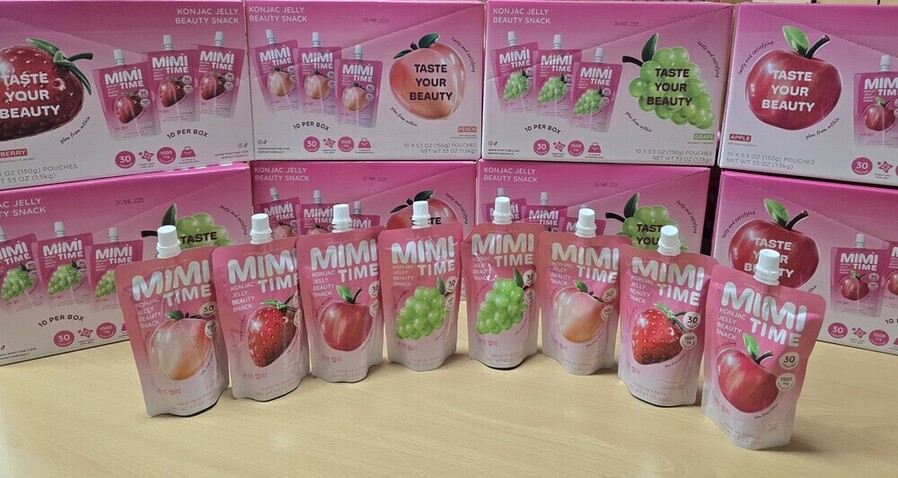 ▲ 전라남도는 나주 좋은영농조합법인이 생산한 과일 곤약젤리 제품ⓒ전라남도 제공