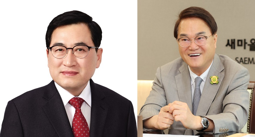 ▲ 왼쪽부터 주낙영 후보, 김하수 후보.ⓒ각 후보측