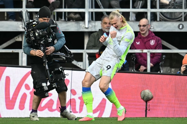 ▲ 홀란이 결승골을 터뜨린 맨체스터 시티가 리그 1위로 올라섰다.ⓒ연합뉴스 제공