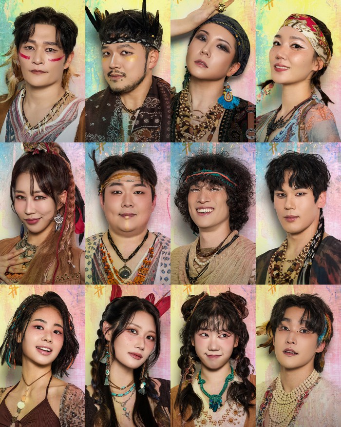 ▲ 서울시뮤지컬단 '더 트라이브' 고대 부족 12인.ⓒ세종문화회관