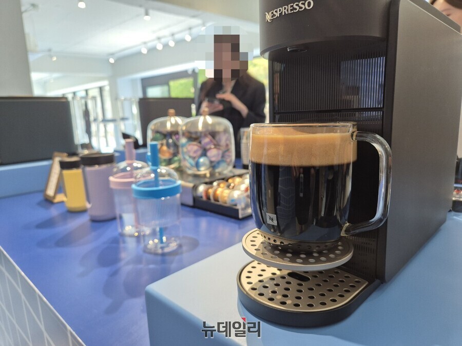 ▲ 다양한 캡슐을 활용한 시음도 가능하다ⓒ조현우 기자