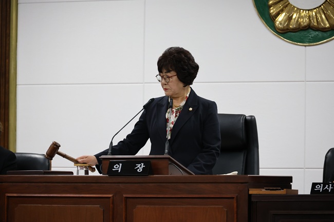 ▲ 민귀희 동해시의회 의장. ⓒ동해시의회