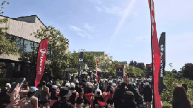 ▲ 블랙야크 트레일 런 제주 50K 출발전 ⓒ김보라 기자