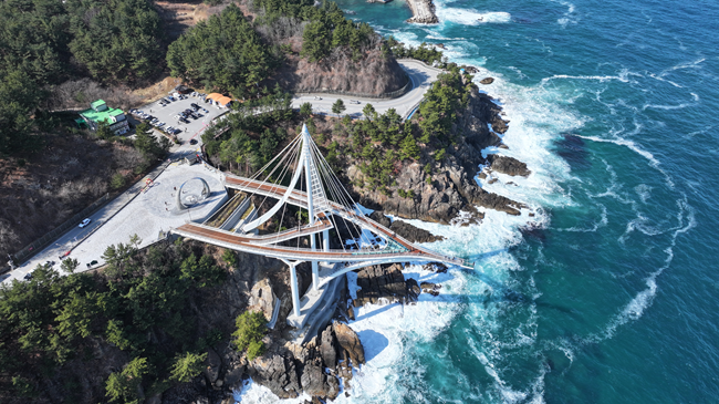 ▲ 삼척해상스카이워크 전경. ⓒ삼척시