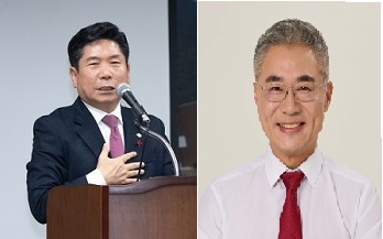 ▲ 김창규 제천시장(좌), 이재우 전 기재부 총사업비 관리과장(우)ⓒ뉴데일리 DB