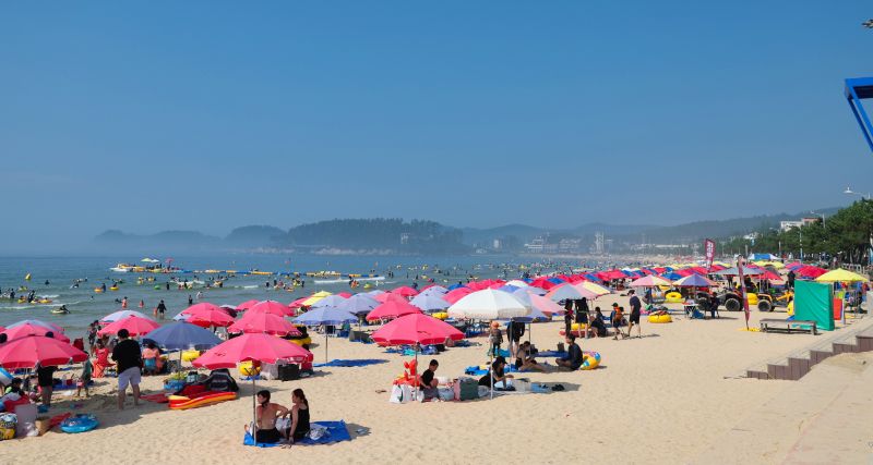 ▲ 만리포 해수욕장 모습.ⓒ태안군