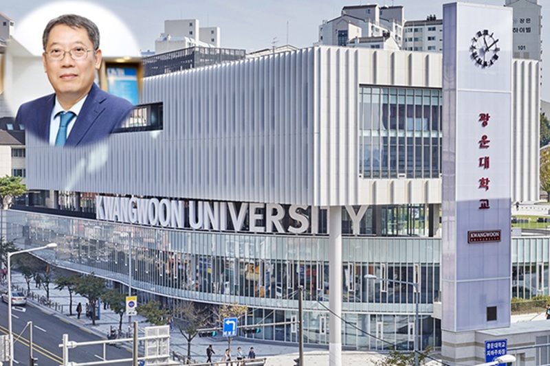 ▲ 광운대학교 전경. 좌측 상단은 윤도영 총장.ⓒ광운대