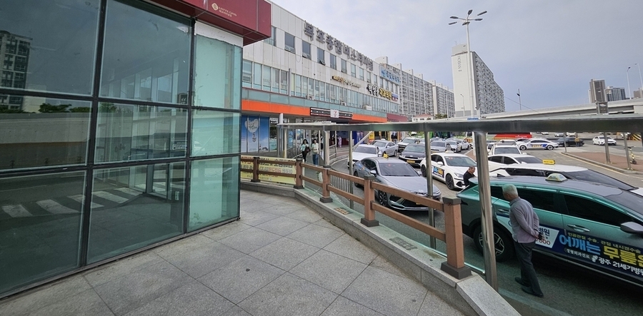 ▲ 택시 종사자(목포종합버스터미널)ⓒ전라남도 제공