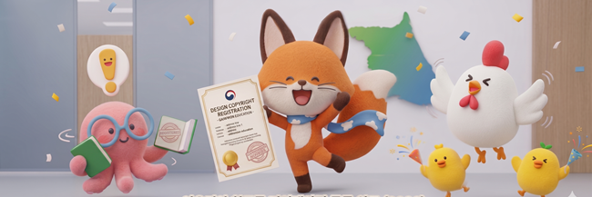 ▲ 강원특별자치도교육청 캐릭터 '여우리와 친구들. ⓒ강원특별자치도교육청