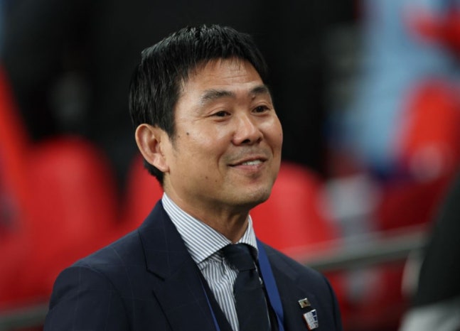▲ 모리야스 일본 대표팀 감독은 2026 북중미 웓드컵 우승을 목표로 하고 있다.ⓒ연합뉴스 제공