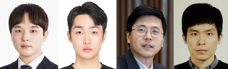▲ 연구진. 왼쪽부터 고려대 기계공학부 서병석 교수, 노도원 석·박사통합과정(이상 공동 제1저자), 노스웨스턴대 기계공학과 신치 첸 교수, 고려대 기계공학부 최원준 교수(이상 공동 교신저자).ⓒ고려대