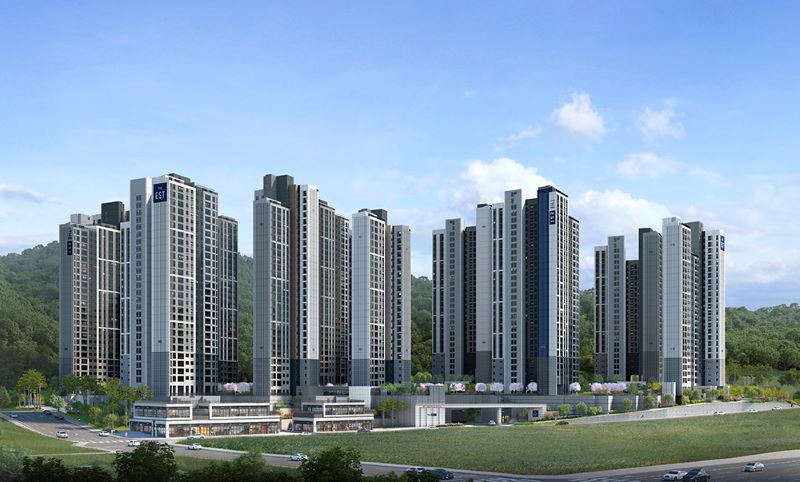 ▲ 천안시 동남구 삼룡동에 들어서는 천안 동문 디 이스트 파크시티 조감도.ⓒ동문건설