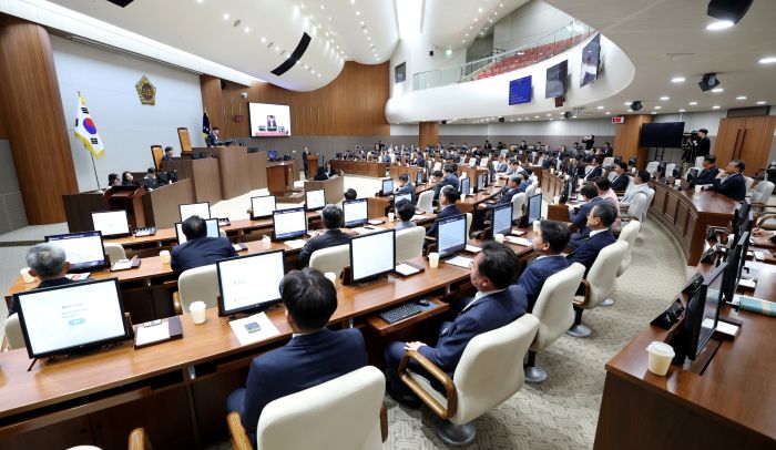 ▲ 제366회 임시회 모습.ⓒ충남도의회