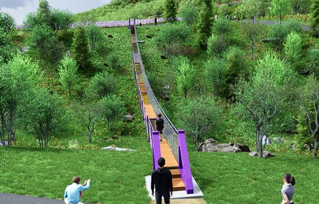 ▲ 체험형 보행시설 '하늘바람 다리' 이미지. ⓒ동해시