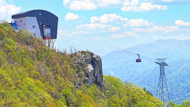 ▲ 백암산 케이블카. ⓒ화천군