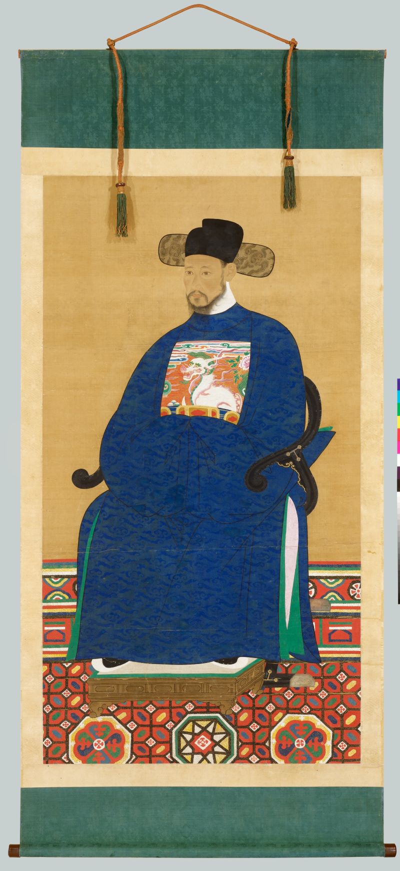 ▲ 국가지정 문화유산 보물로 승격된 ‘유효걸 초상’.ⓒ천안시