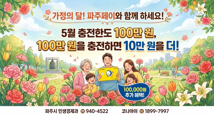 ▲ 파주페이 충전한도 상향 안내문 ⓒ파주시 제공