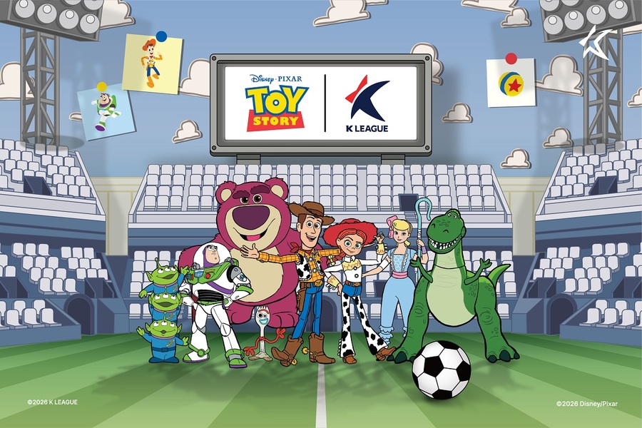 ▲ K리그가 인기 애니메이션 '토이 스토리' 테마 홈경기 이벤트를 선보인다.ⓒ한국프로축구연맹 제공