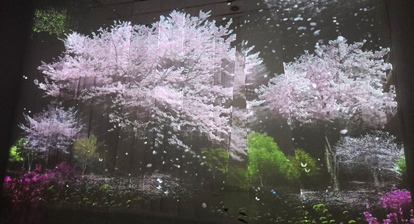 ▲ 박상화, 소요풍정, 2026, 메시스크린에 2채널 비디오설치,ⓒ대전신세계