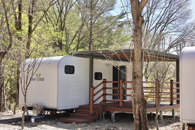 ▲ 계방산오토캠핑장 카라반. ⓒ평창군시설관리공단