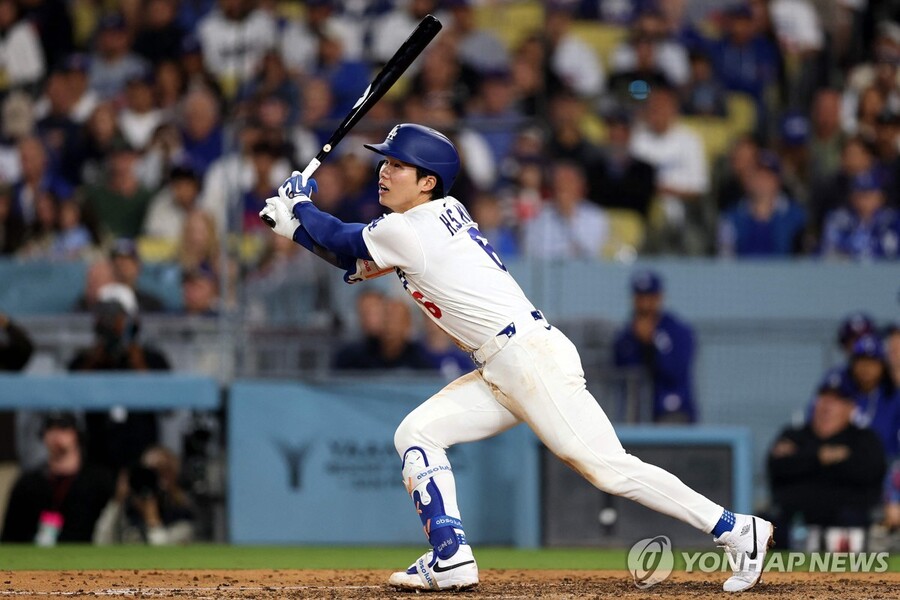 ▲ 김혜성이 4경기 만에 안타를 신고했고, 다저스는 마이애미에 졌다.ⓒ연합뉴스 제공