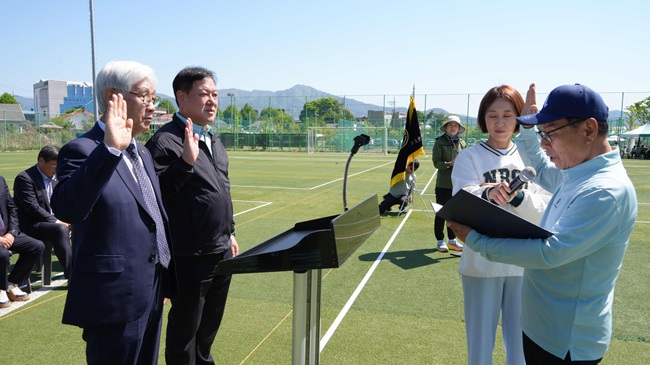 ▲ 이날 현준태 춘천시장 권한대행이 개회식에서 축사를 통해 
