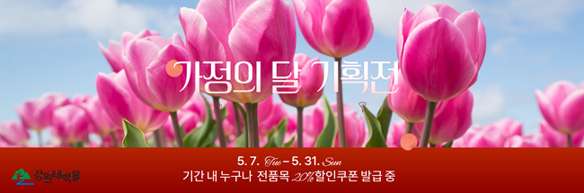 ▲ 강원태백몰 가정의 달 기획전 홍보물. ⓒ태백시