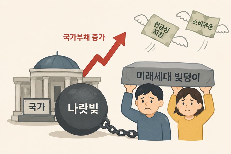 ▲ 국가부채 이미지 ⓒ챗GPT