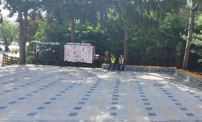 예산군, 예당관광지 직거래장터 부지 쉼터로 새단장