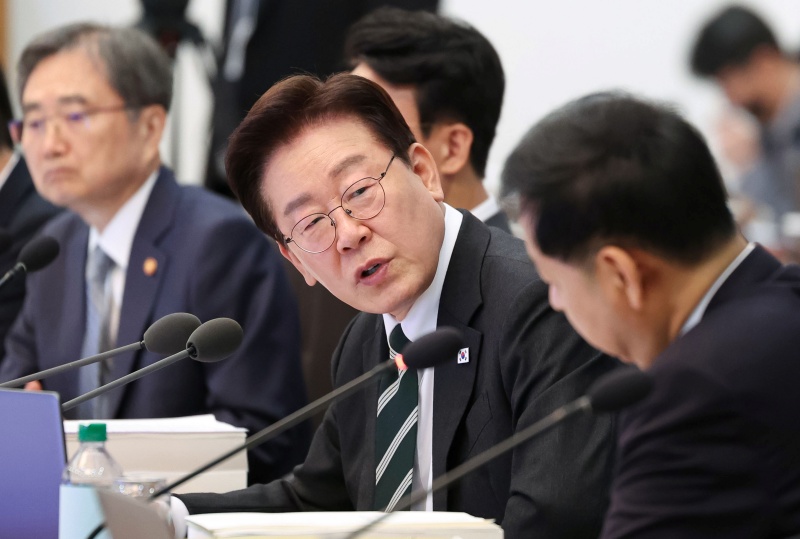▲ 이재명 대통령이 지난달 28일 청와대에서 열린 국무회의 겸 비상경제점검회의에서 발언하고 있다. ⓒ뉴시스