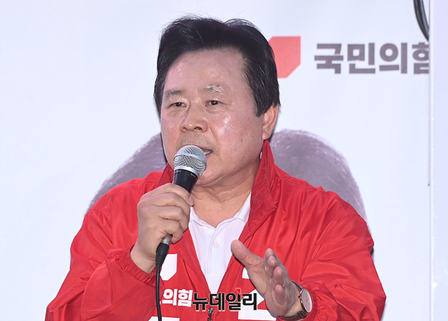 ▲ 강기윤 국민의힘 창원시장 후보. ⓒ서성진 기자