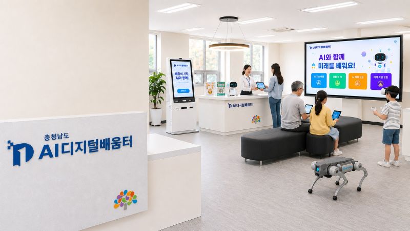 ▲ AI디지털배움터 모습.ⓒ충남도