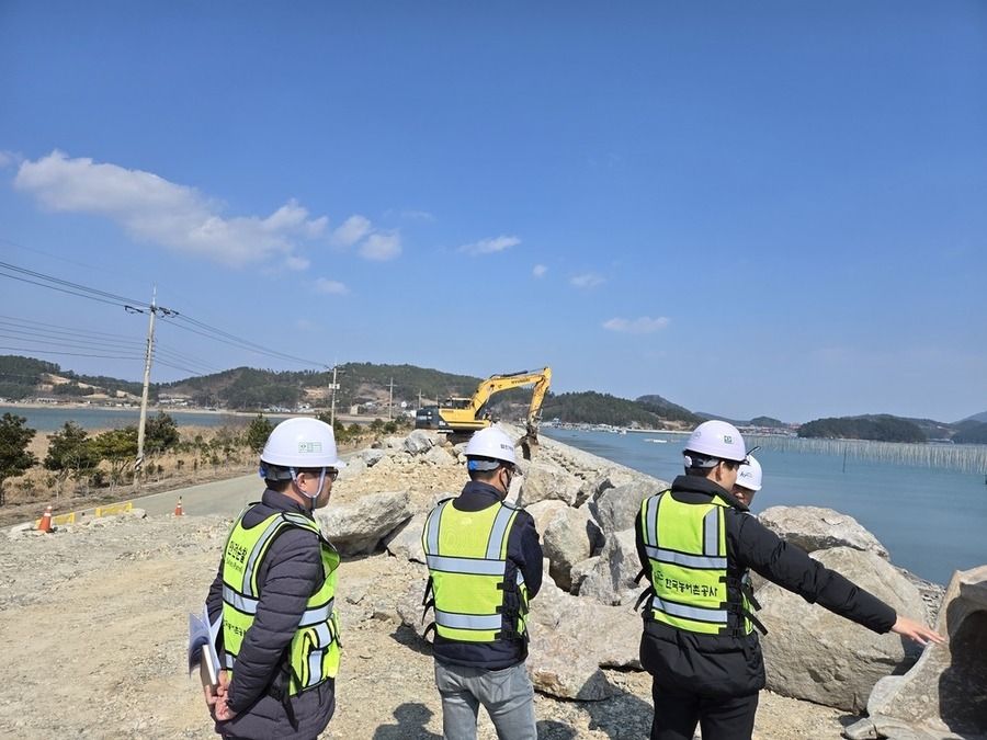 ▲ 완도 세동지구 국가관리 방조제개보수사업ⓒ한국농어촌공사 전남지역본부 제공