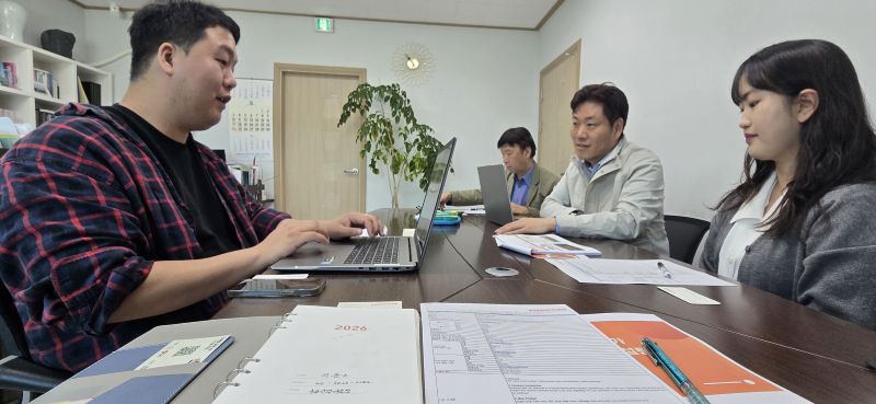 ▲ 수출확대 품질관리 경영 컨설팅 1차 방문 모습.ⓒ예산군