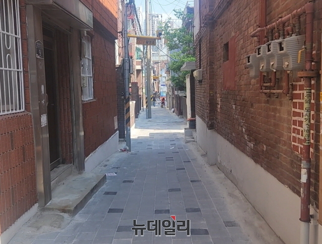 ▲ 행당동 일대 빌라촌 골목길. ⓒ박정환 기자
