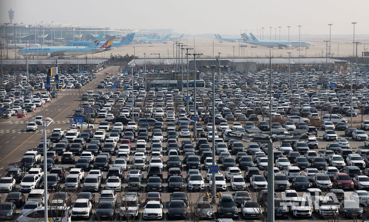 ▲ 인천국제공항 제2여객터미널 주차장. ⓒ뉴시스