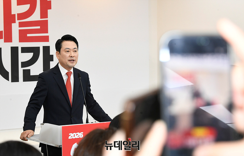 ▲ 장동혁 국민의힘 대표가 6일 오전 경기 수원시 경기도당에서 열린 경기도당 필승결의대회에서 인사말을 하고 있다. ⓒ서성진 기자