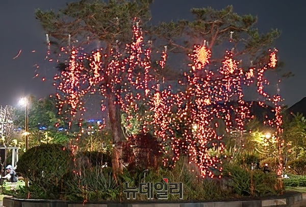 ▲ 지난 16일 세종중앙공원에서 열린 세종낙화축제 모습.ⓒ이길표 기자