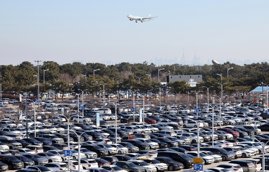 ▲ 인천공항 제1 터미널 장기 주차장 전경 ⓒ인천공항공사 제공
