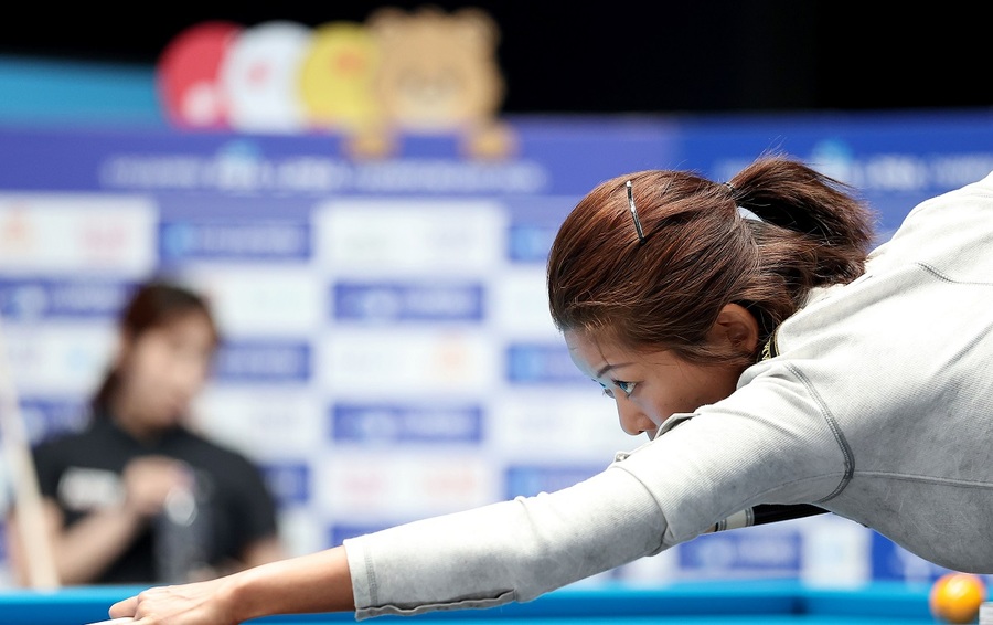▲ 김가영이 '우리금융캐피탈 PBA-LPBA 챔피언십' LPBA 32강 진출에 성공했다.ⓒPBA 제공