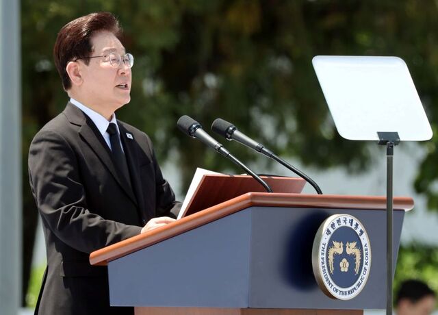 ▲ 이재명 대통령이 18일 광주 동구 5·18민주광장에서 열린 제46주년 5·18민주화운동 기념식에서 기념사를 하고 있다. ⓒ뉴시스