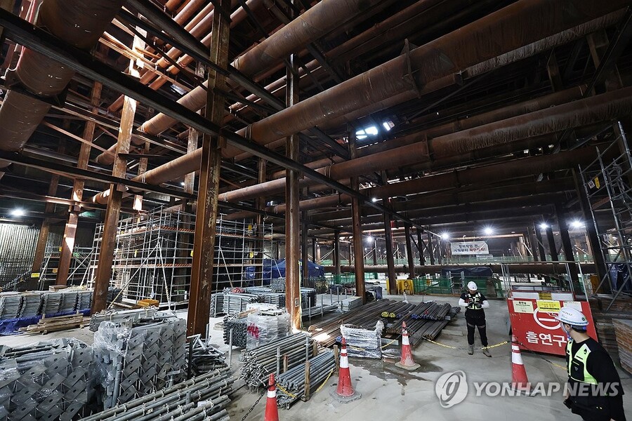 ▲ 서울 강남구 삼성역 인근 GTX-A 노선 구간. ⓒ연합뉴스