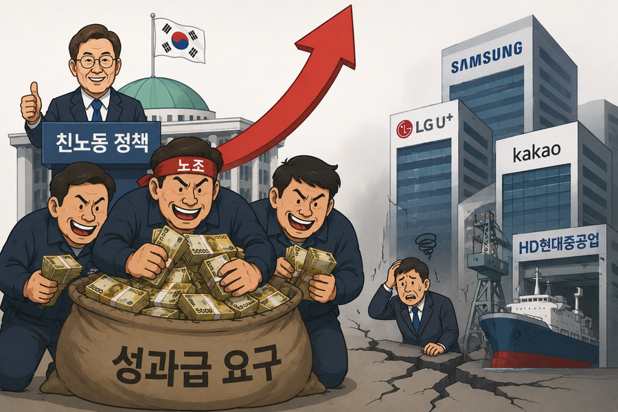 파국 피했지만 … 李정부 '친노동 정책', 대기업 노조 '탐욕' 키웠다